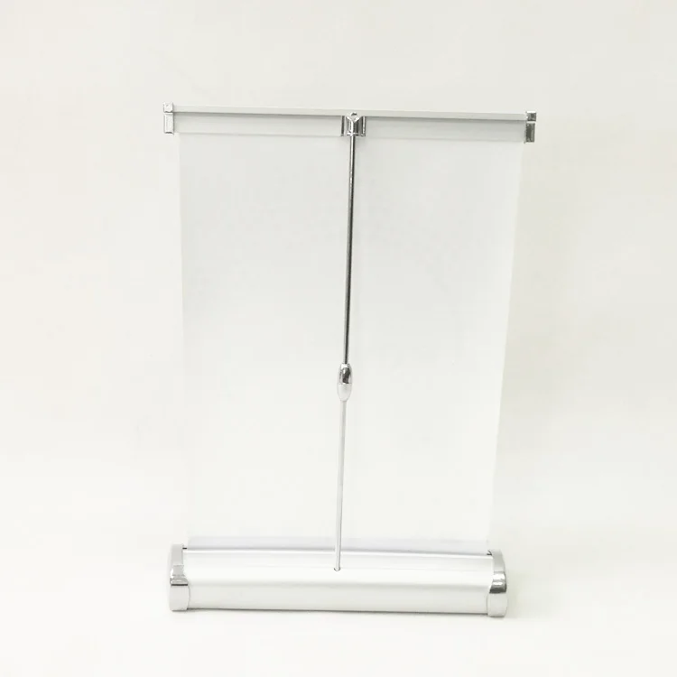 A4 size mini banner tabletop display roll up stand