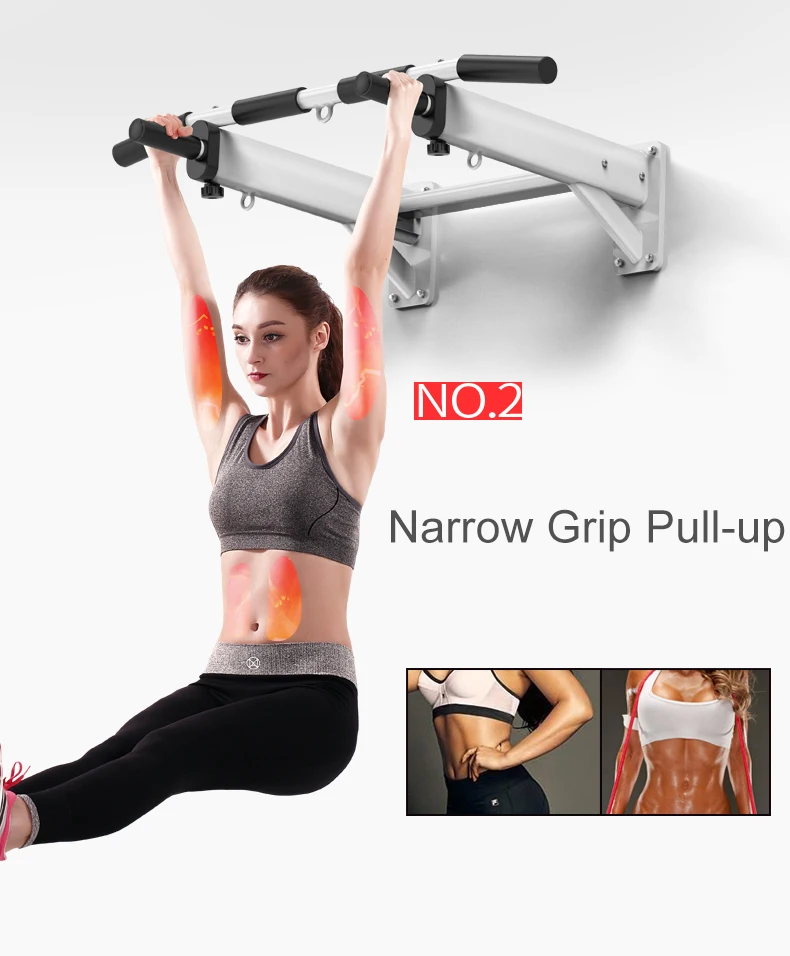 Gym equipment Horizontal Bar Door Wall Mount  Pull Up Bar Wall Chin Up Bar Fitness sports