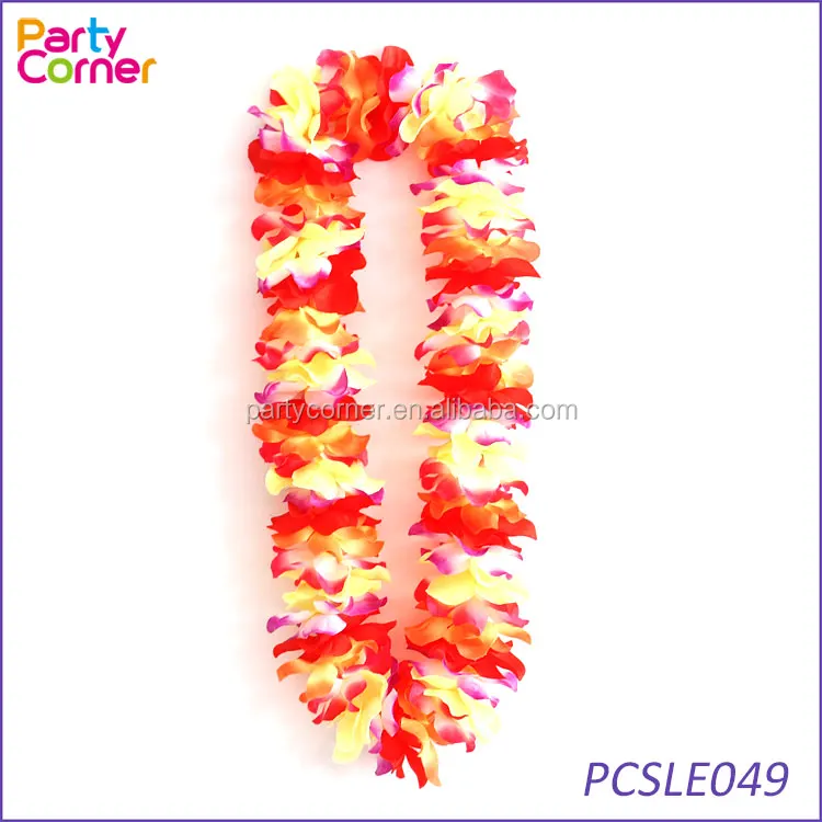 Hawaiian Hula Garland Lei Luau Aloha Beach Fancy Dress