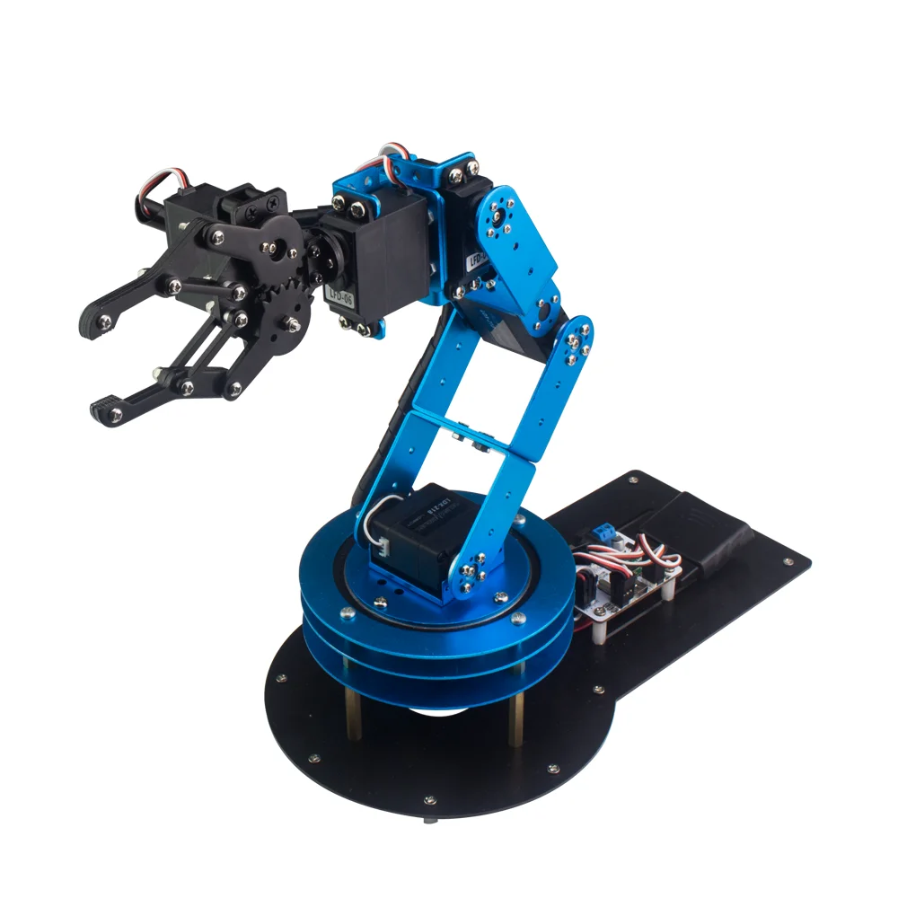 Hiwonder pro arm assembly educational sceince robotic arm kit STEM electric control automatic robotic arm