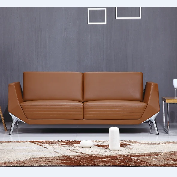 PU leather office sofa set SF162 comfortable waiting room arm chair for project