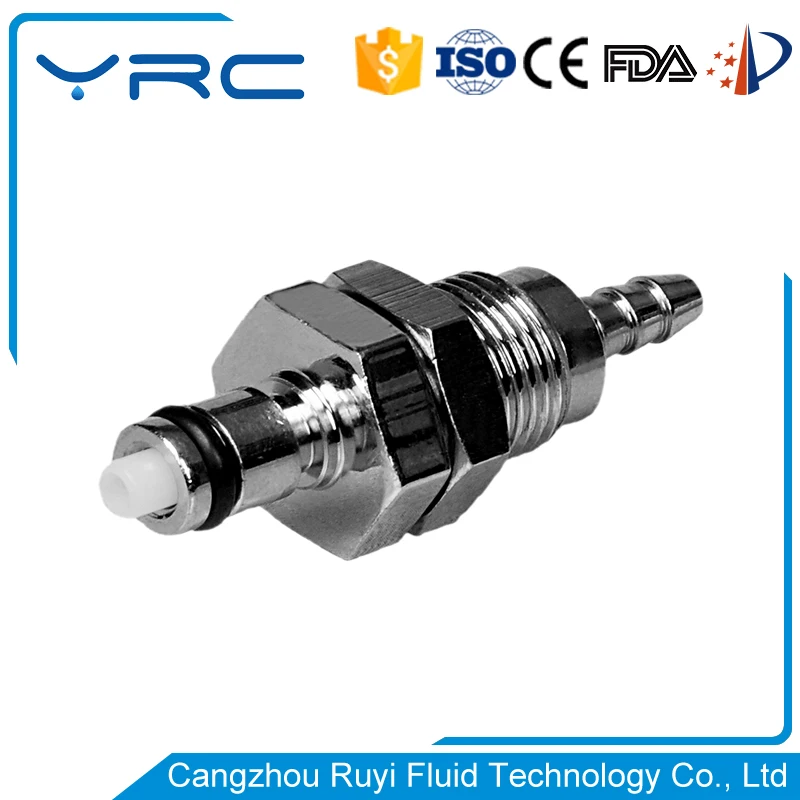 High quality micro brass quick without shuf off tube connector