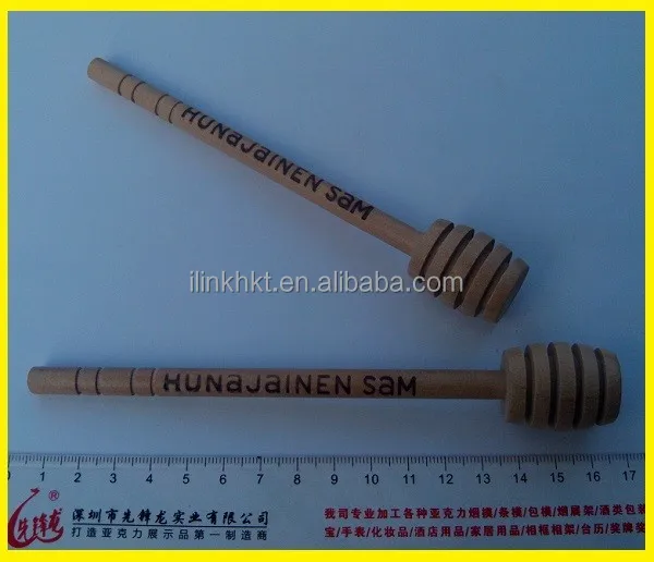 Custom sizes wooden Honey Dippers