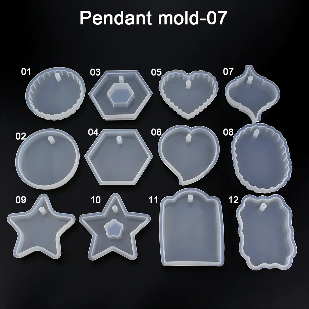 DIY Custom Silicone Jewelry Pendant Resin Mold For Craft