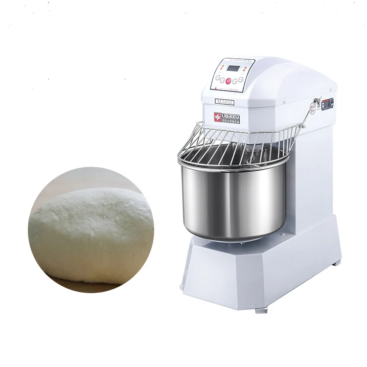 
electric temperature display heavy duty large capacity 25kg 80l planetary spiral cake bread horizontal flour dough mixer 