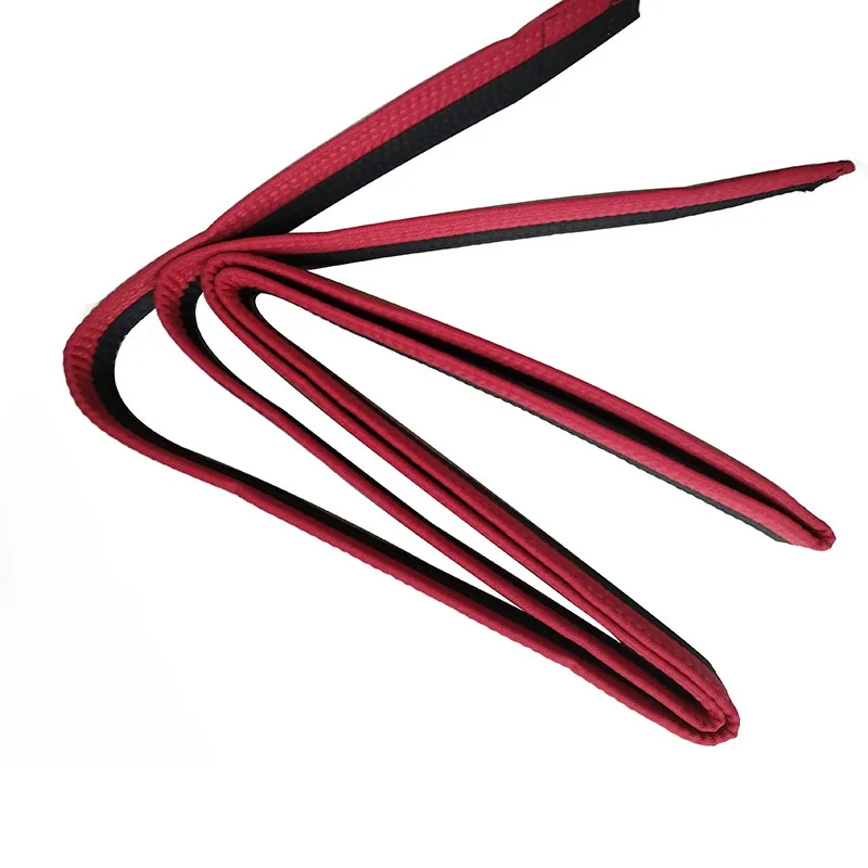 Cheap taekwondo karate judo 100% cotton color belt/ martial arts training equipment