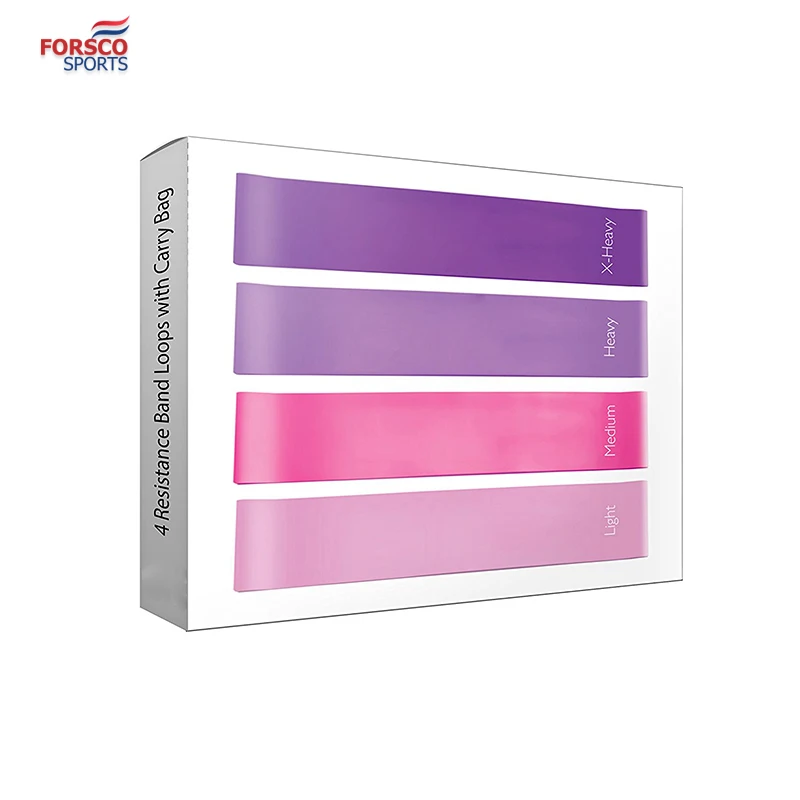 Фиолетовая розовая физиотерапевтическая Женская эластичная лента для упражнений ленты-петли