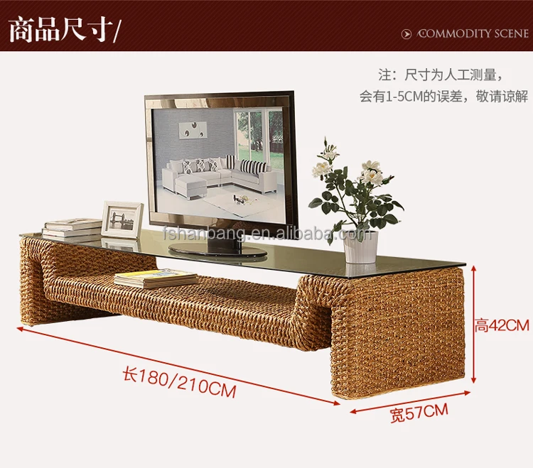 Новый стиль ТВ-стенд из ротанга мебель для