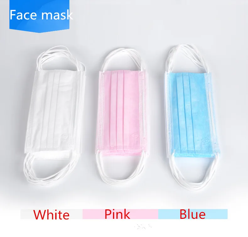  Одноразовые нетканые маски медицинские 3 слоя маска для лица