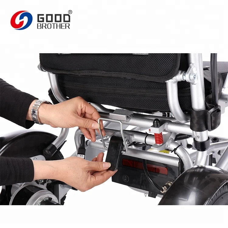 Hg-n530 Electronic Magnetic Brake System Light Aluminum Frame Folding Electric Power Wheelchair