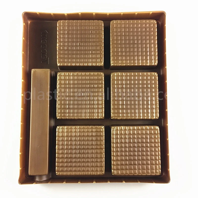 Plastic Compartment high quality mooncake packaging box plastic tray