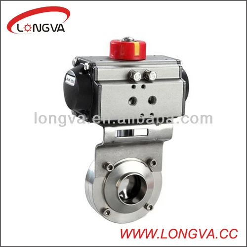 Aluminum pneumatic actuator with single bracket