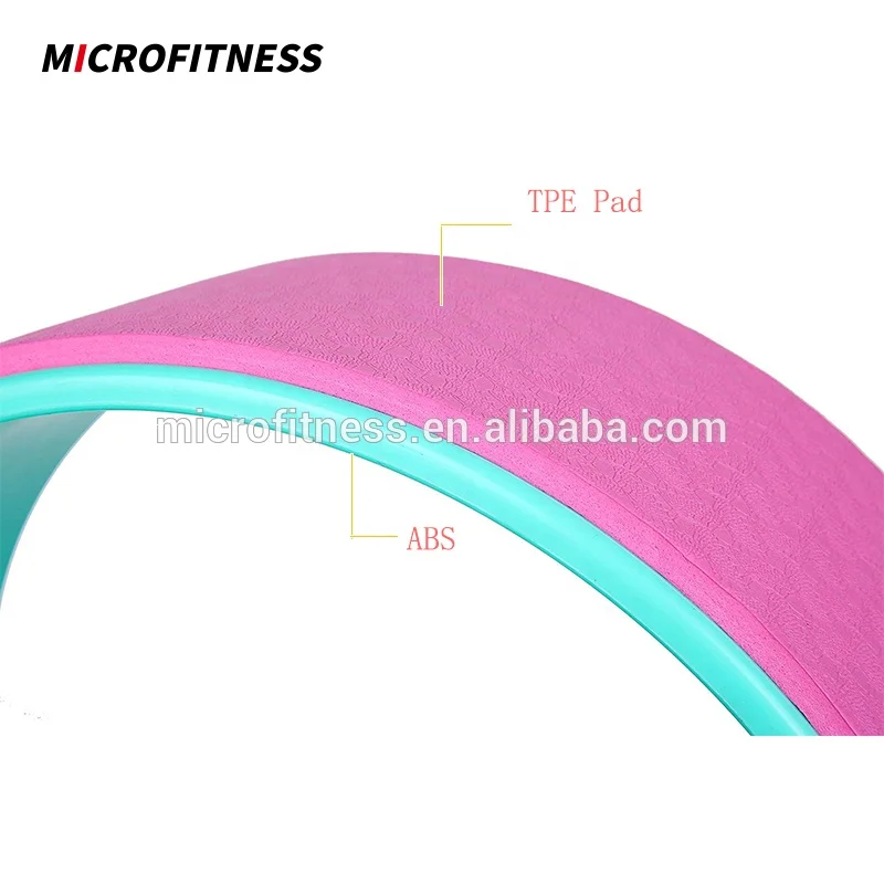 Custom Logo High Density TPE Comfortable Yoga Wheel Roller Back Wheel Customized Unisex Yoga Fitness Universal 1.1-1.3kg 33*13cm