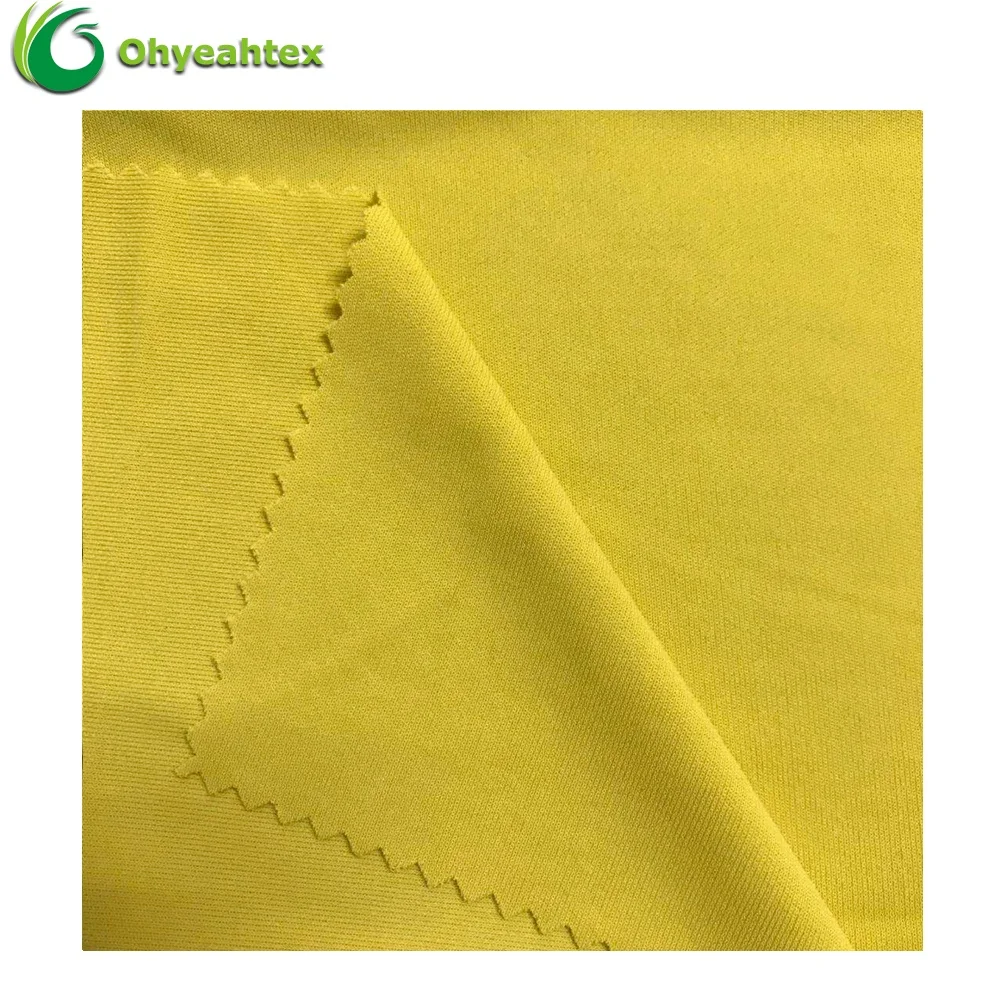 Knit Viscose Interlock 92 Rayon 8 Spandex Fabric For Garment