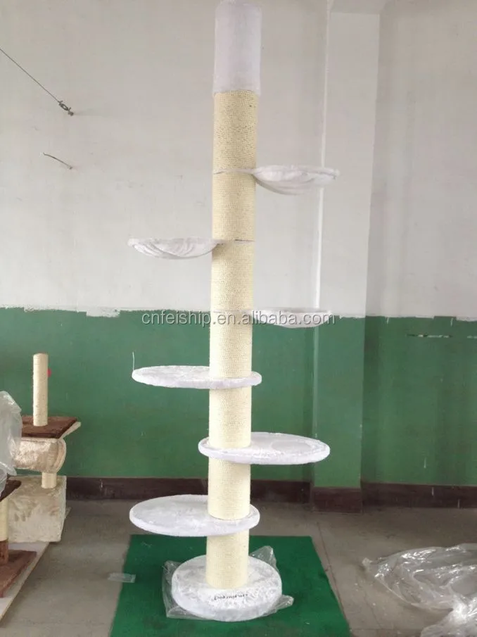 From the ceiling Dia20cm post big size cat tree with platforms