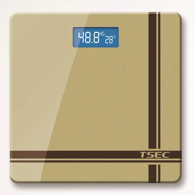 Fashion Design Digital With Backlight LCD/Bathroom Scale Electronic Personal Weighing Scale For Testing Room Temperature