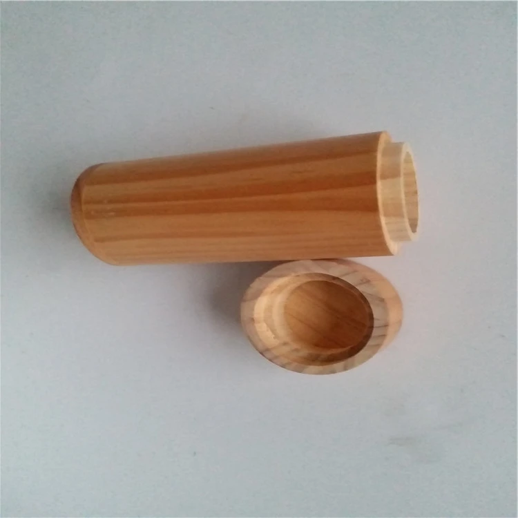Amazon Hot Sale Unfinished Wooden Cylinder Jar Bamboo Barrel