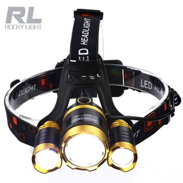 5000LM Led Headlamp Zoomable Headlight Waterproof Head Torch flashlight Head lamp Fishing Hunting Light