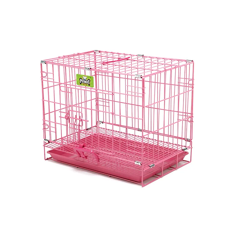 Wholesale Pink Blue Black Commercial Metal Wire Rabbit Cages