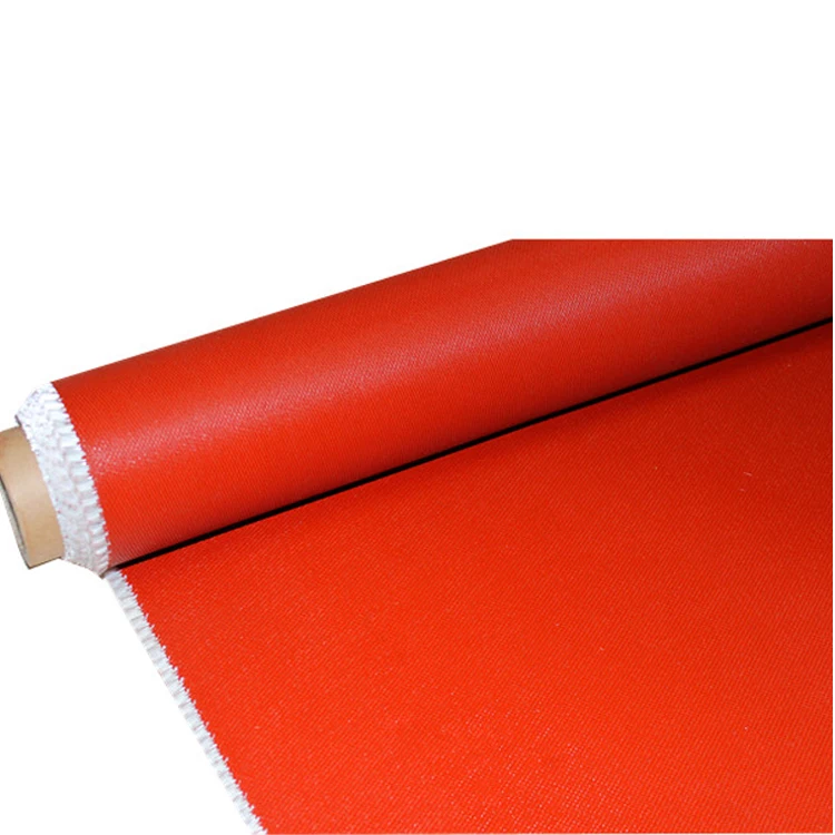 Silicone Rubber Coated Fireproof Fiberglass Cloth