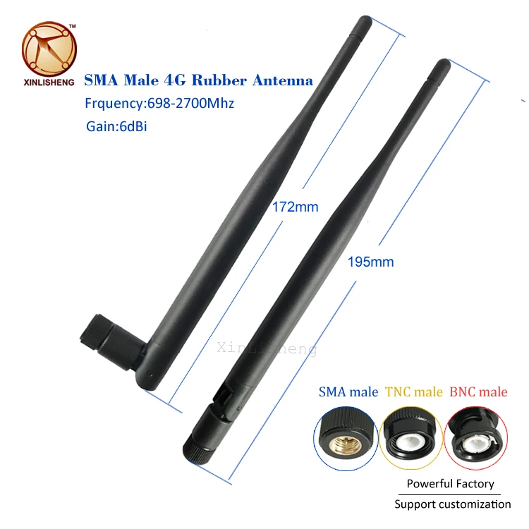 Free samples Folding SMA male 6dbi omni lte 3g gsm wifi external 4g rubber duck antenna