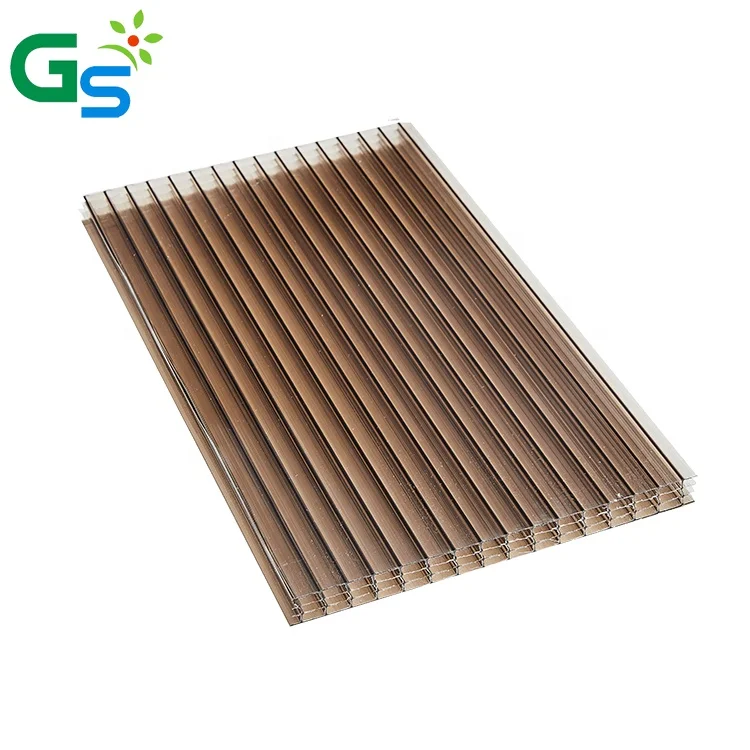 High Quality Blue Color 4Mm Thickness Twinwall Polycarbonate Sheet For Pc Hollow Sheet