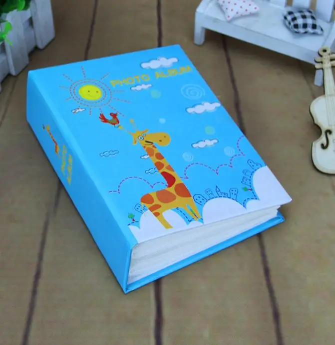 HOME beautiful inset 2 color baby grow photo album