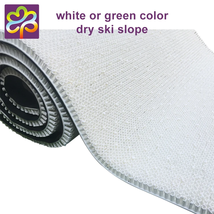 Indoor/outdoor training for winter snow sports artificial plastic dry ski slope skiing