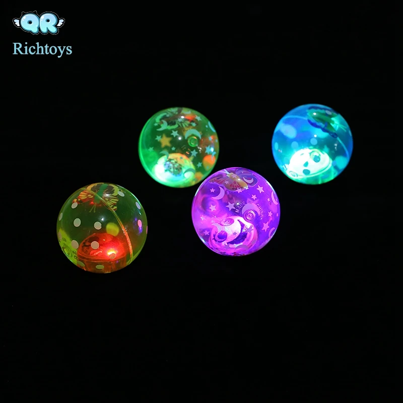 Hi bouncing glitter water ball with animal card as kid gift