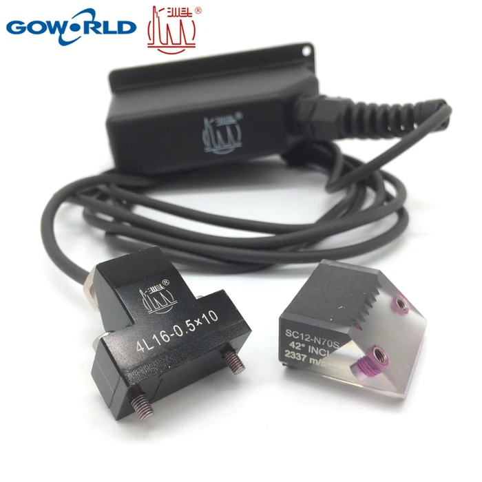 GOWORLD NDT ultrasonic transducer sensor Phased Array Probes Linear Array Series 4L16-0.5*10 Optional Port
