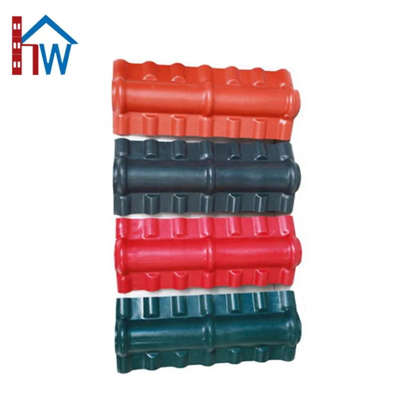 
High quality asa synthetic resin roofing accessories main ridge tile for roof 