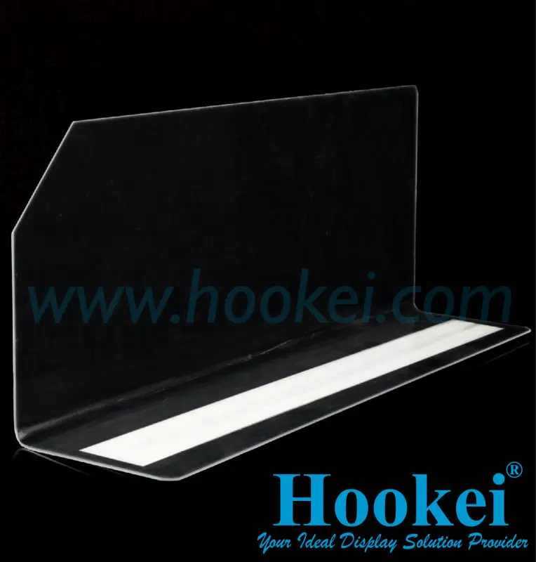 Hookei Transparent Supermarket Shelf PVC Dividers