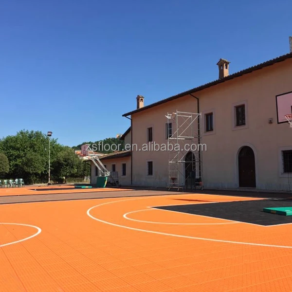 
Outdoor used plastic flooring basketball courts floor tiles for sale 