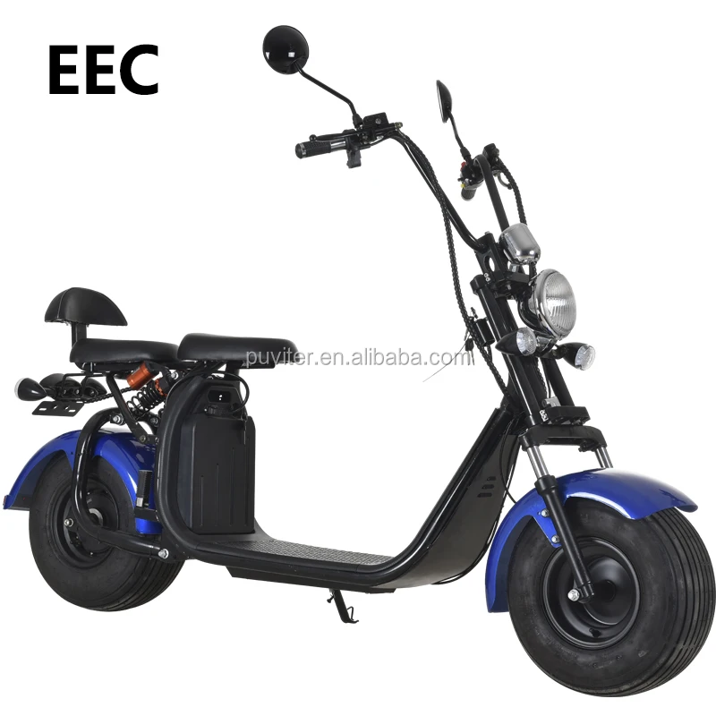 
1500W 60V20A EEC electric citycoco scooter with 2 Wheel Fat Tire 