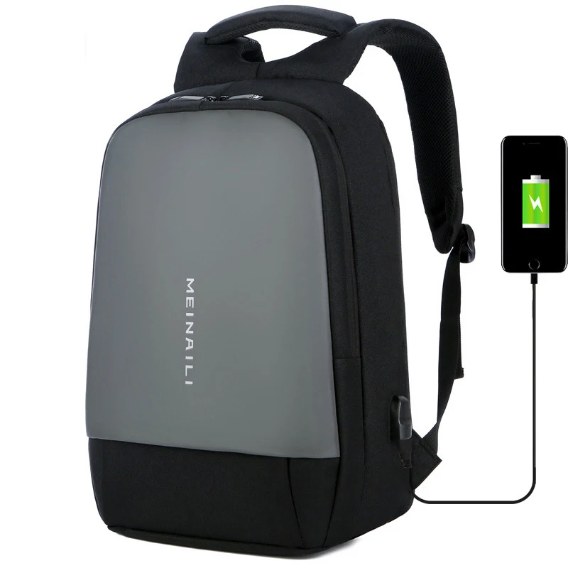 Three Color Wholesale Outer Multifunction USB Laptop Backpack Anti Theft