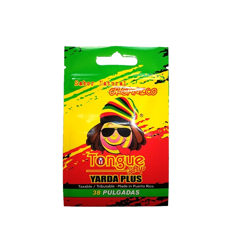 customized size and printing zipper pouch for cigar tobacco packaging