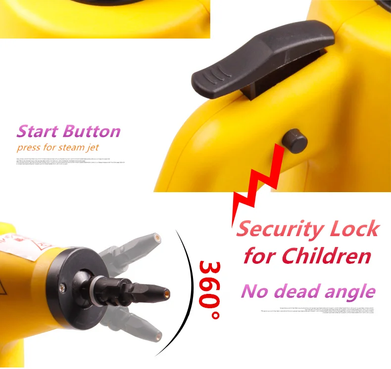 Portable Steam Cleaner With Extension Mop VSC38B-M Handheld Steam Cleaner