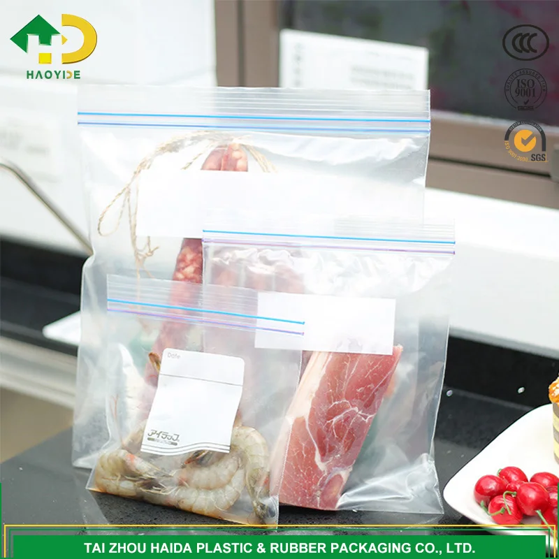 Clear Snack Leakproof Food Storage Double Ziplock Bag