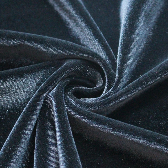 Factory Polyester Spandex Flame Retardant Thick Velvet Fabric