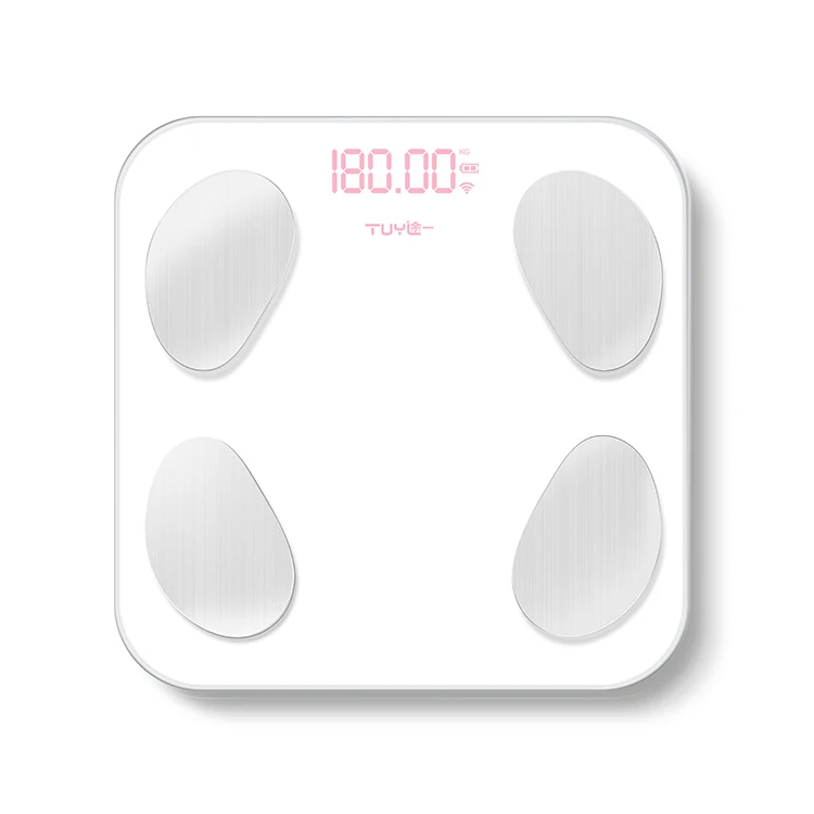 2021 LED Display Smart Heart rate Smart Scale Portable Digital Scale