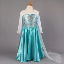 teenage girls dresses fantasia elsa dress 2015 summer style kids dresses for girls long sleeve children