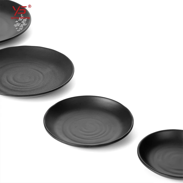 Trade assurance 100% melamine frosted cheffing dishes for restaurant