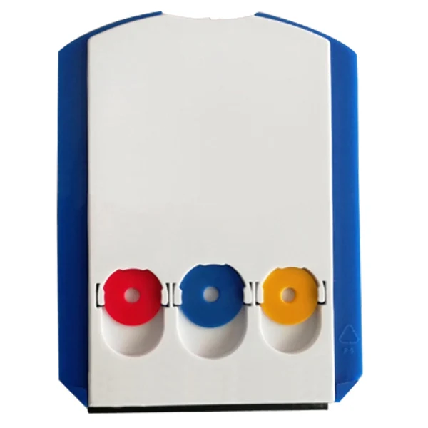 PTIS-025 Plastic icescraper and auto parking timer car parking disk with euro coin
