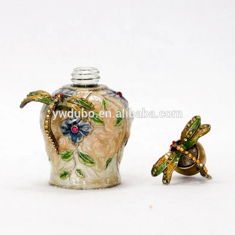 6ml Metal Dragonfly Butterfly Rose Frog Perfume Essential Oil Bottles with stainless Dropper or Bar#57001/57002/57003/57012