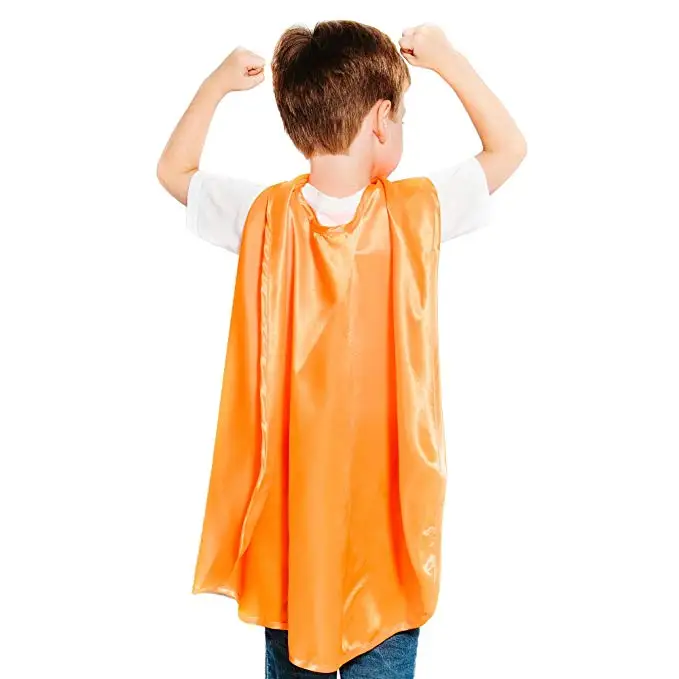 Custom Logo Printed Fancy Dress Cape Costume for Kids Children Party