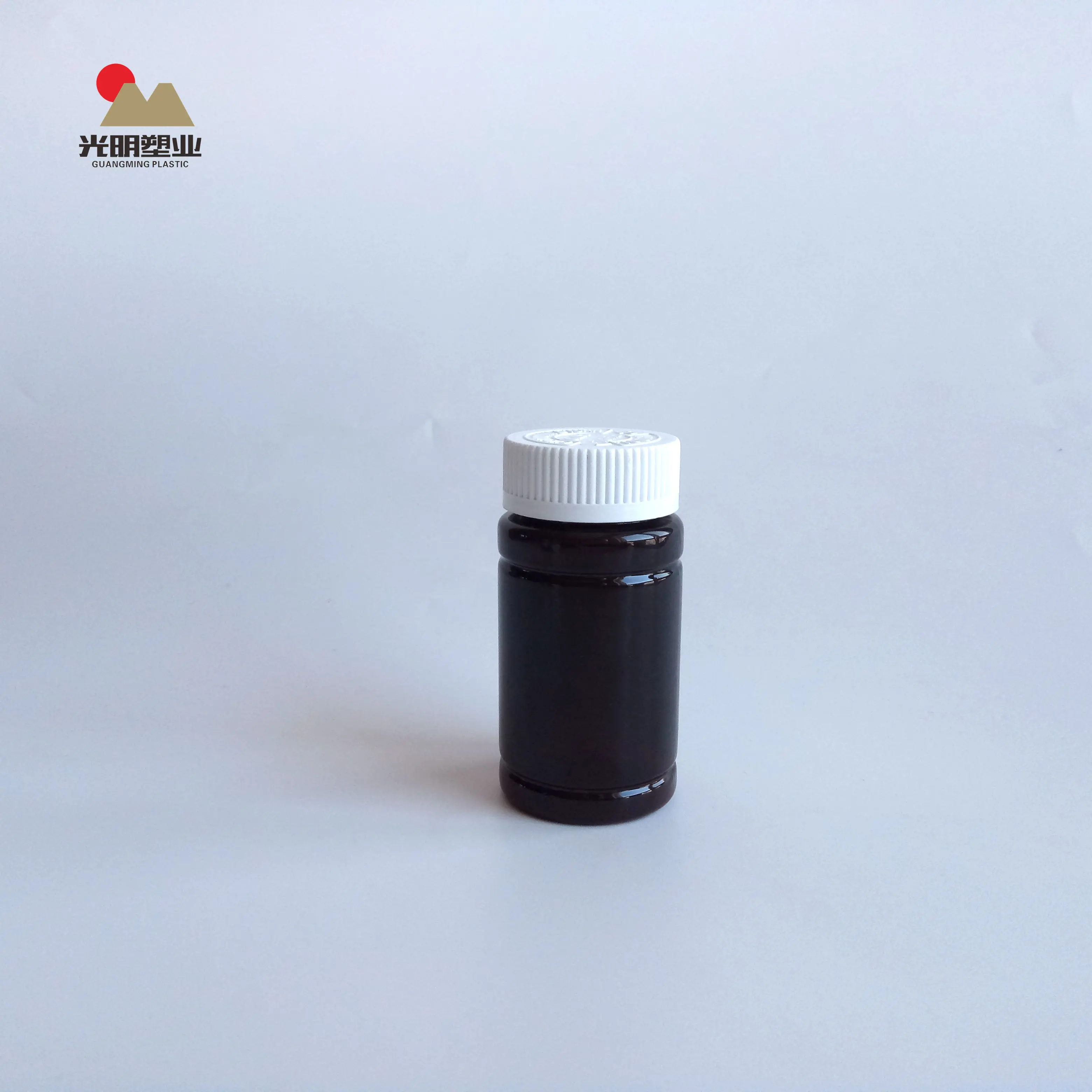 New Product Promotion 100ml Wide Mouth Round Yellow And Brown PET Bottle