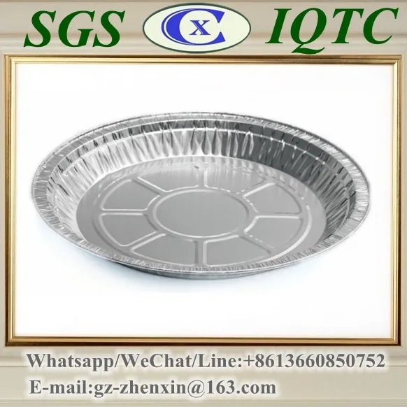 
Disposable round chafing dish flan dish aluminum foil dish 