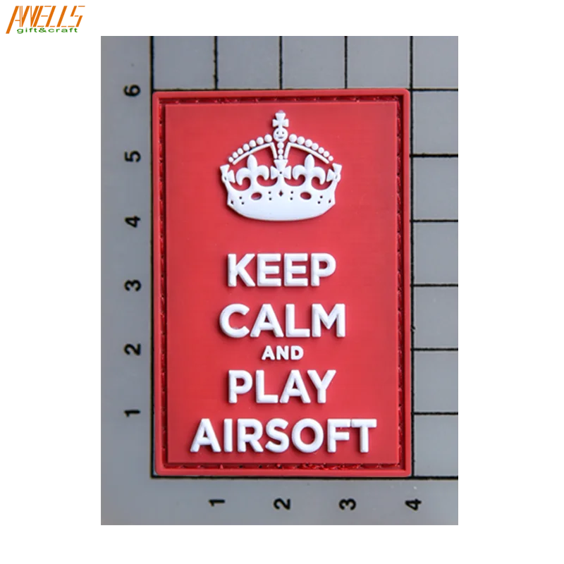 New QualityTactical Flexible Rubber Patch Design With Hook And Loop Back