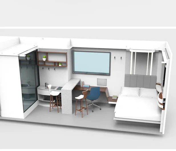 2018 Hot sale  20FT Apartment with Kitchen room and shower