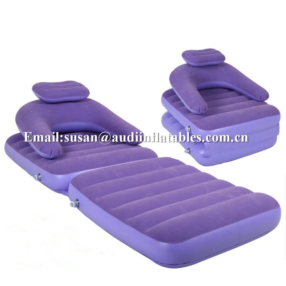  Односпальный надувной ленивый диван-кровать складной двухспальный стул односпальный диван (фиолетовый)
